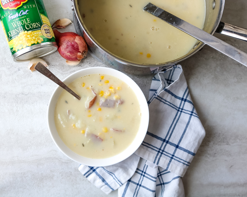 30 Minute Healthy Corn and Potato Chowder Recipe & Instructions Del
